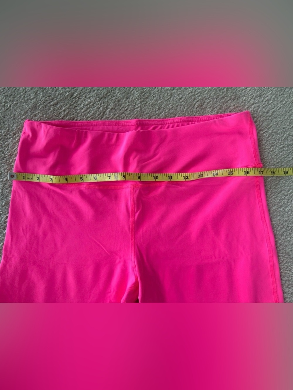 High-Rise Hot Pink Women's Stretch workout gym yoga pants xl - Picture 3 of 8